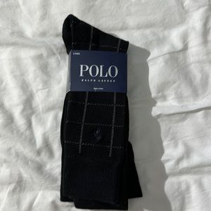 NWT - 3 pairs polo Ralph Lauren Black Dress Socks